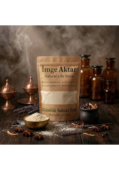 Günlük Sakızı Toz - Akgünük Sakızı Toz 100 Gr Boswellia Serrata Doğal Reçine Tozu