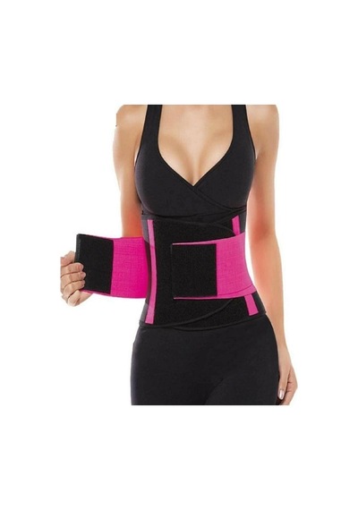 Hot Belt Termal Sauna Kemer Unisex Terletme Korsesi Pembe-siyah