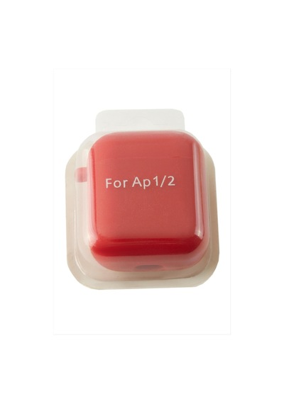 Airpods 1-2 Nesil Uyumlu Kablosuz Silikonlu Kulaklık Kılıfı Kırmızı
