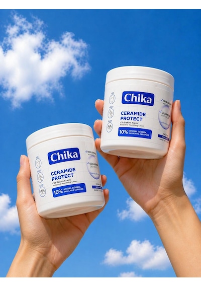 Chika Med + Ceramide Cilt Bariyeri Güçlendirici Nemlendirici Krem 400 Ml