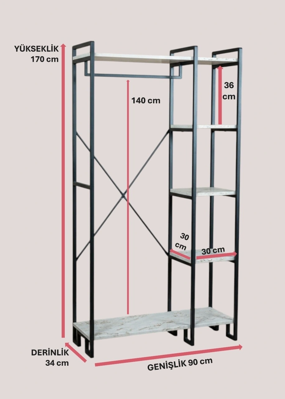 Dekoratif Metal Ayaklı Beyaz Ahşap Raflı Elbise Askılığı Ayakkabılık Çok Amaçlı Portatif Portmanto Gardırop Beyaz Dekoratif Metal Ayaklı Beyaz Ahşap Raflı Elbise Askılığı Ayakkabılık Çok Amaçlı Portatif Portmanto Gardırop Beyaz