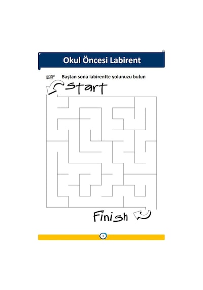 Okul Öncesi Labirent Kitabı (2-6 Yaş)