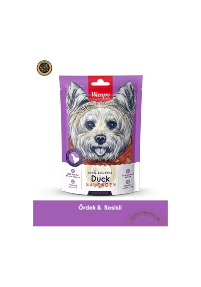 Ördek Etli Sosis Köpek Ödül Maması 100 Gr