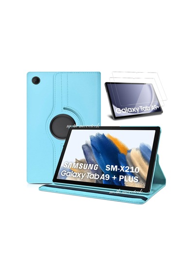 Galaxy Tab A9 Plus 11" Uyumlu Kılıf Zırh Ve Ekran Koruyucu Set