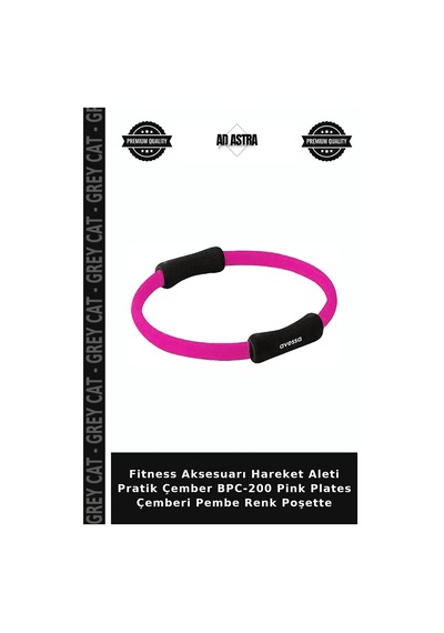 Fitness Aksesuarı Hareket Aleti Pratik Çember Bpc-200 Pink Plates Çemberi Pembe Renk Poşette