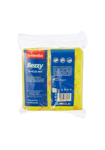 Vileda Bezzy Temizlik Bezi, 10'lu Paket Açık Bej