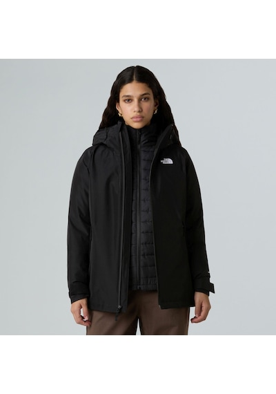 The North Face Carto Mono Triclimate 3'ü 1 Arada Kapüşonlu Kadın Mont Nf0a8d3djk31 Siyah