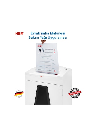 HSM Oil 250ML Evrak imha Makinesi Bakım Yağı / Bakım Solüsyonu
