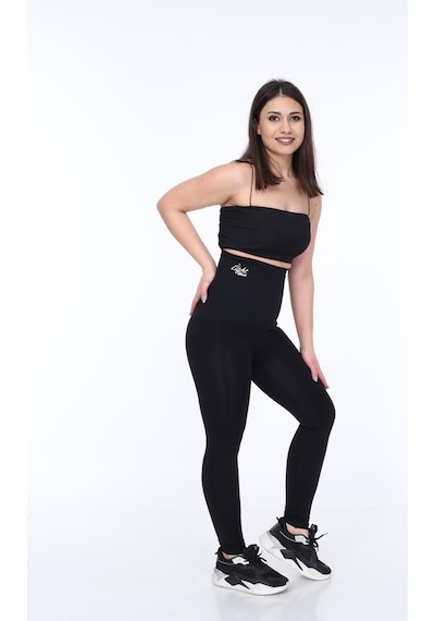 Light Black 2 Beden İncelten Bel ve Basen Toparlayacı Korse Tayt