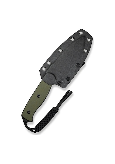 Sencut Toxodon Fixed Blade Knife G10 Od Green Handle Black Blade Kamp Bıçak Yeşil