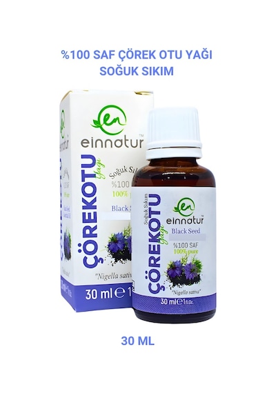Einnatur Çörek Otu Yağı %100 Saf Soğuk Sıkım Nigella Sativa Oil