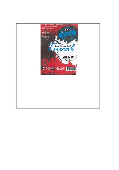 Art Elegant Eko 20 X 20 Tuval %100 Pamuk 280 Gr 1 Adet