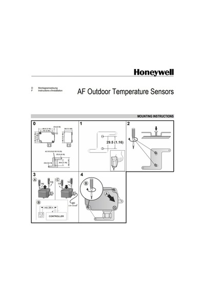 Honeywell Af20 Dış Hava Tipi Sıcaklık Sensörü