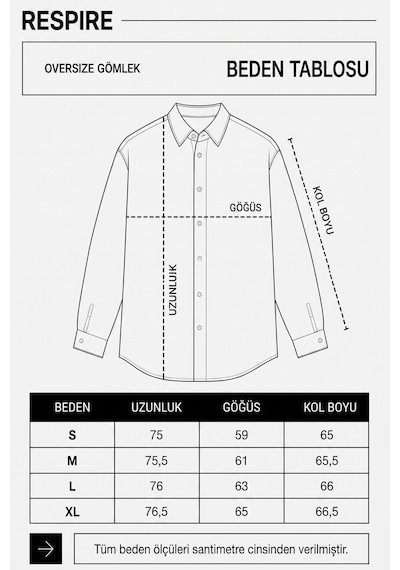 Respire Erkek Minimal Baskılı Oversize Dokulu Gömlek Lacivert