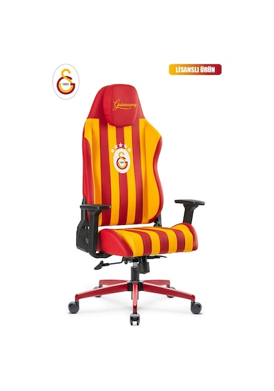Fanchair X Galatasaray Çubuklu Lisanslı Oyuncu Koltuğu-102 Kırmızı
