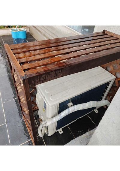 Dış Mekan Klima Ve Gizlilik Gölgeliği İçin Ahşap Kapak, Çıta Çiçek Rafı, Bağımsız Bitki Tutucu, Dayanıklı Çit Gölgeliği 120 X 57 X 100 Cm Çok Renkli