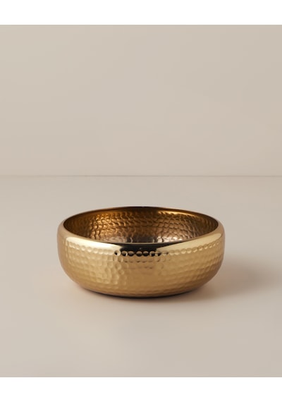 Belva Metal Dekoratif Tabak 18x18x6 Cm Gold