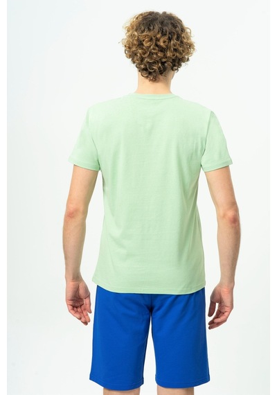 Benetton Bnt-m20474-23y Erkek T-shirt BNT-M20474-R1938 Yeşil