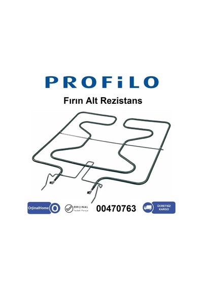 Profilo Uyumlu Ankastre Fırın Alt Rezistans / Isıtıcı