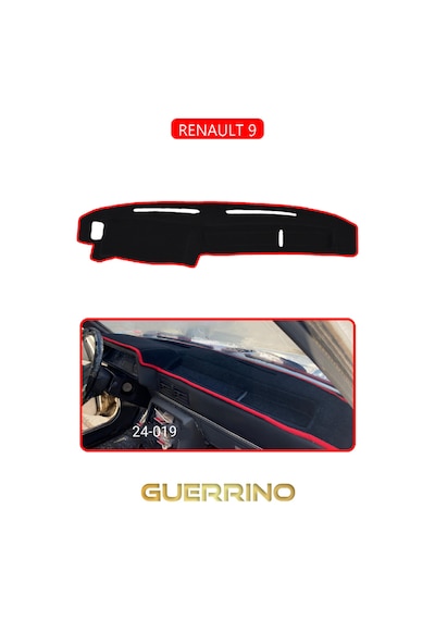 Renault 9 Torpido Koruma Halısı Kırmızı Kenar