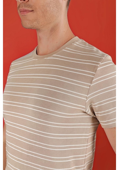 Efor Ts 851 Bej Spor T-shirt Bej