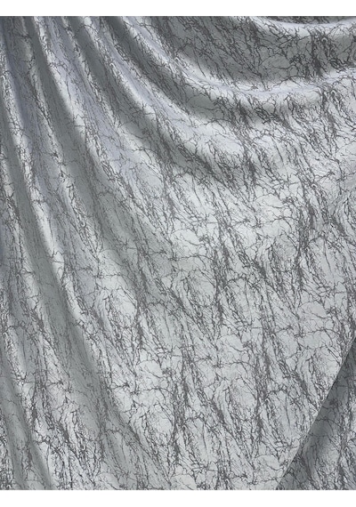 Velar Soft Buz Mavi/gri Fon Perde 1/3 Sık Pile Buz Mavi