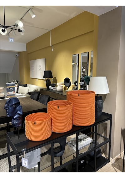 Mavaux Rover Çok Amaçlı Düzenleyici Sepet, Saksılık, Organizer 36-40, Büyük Boy Turuncu
