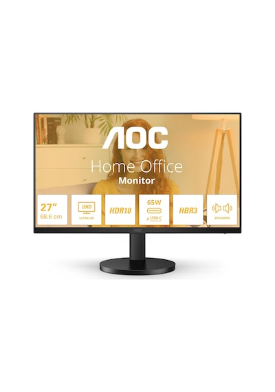 Aoc 27" U27b3cf 4ms 60hz Usb Uhd Ips Type-c 4k Adaptive-sync Monitör