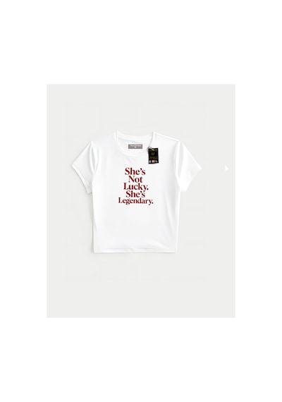 Flood Of Style Beyaz Babby Tee Efsanevi Özel Tasarım