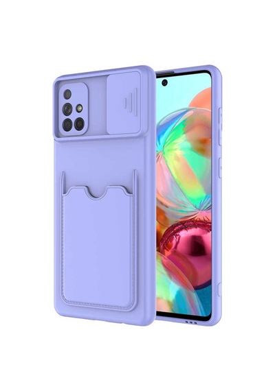 Samsung Uyumlu Galaxy A71 Kılıf Zore Kartix Kapak Lacivert