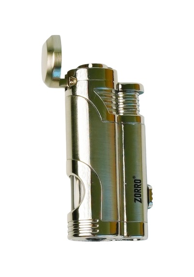 Zorro 2 Torch Pürmüz Gümüş Metal Puro Çakmağı - Trm1000