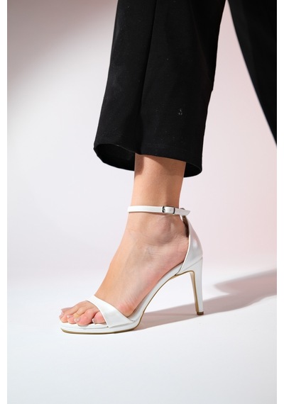 Luvishoes Bern Sedef Cilt Kadın Platform Topuklu Abiye Ayakkabı Sedef