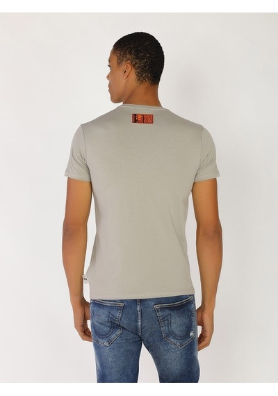 Roberto Cavalli Erkek Tshirt /M.Rob.0421.14024 Açık Gri