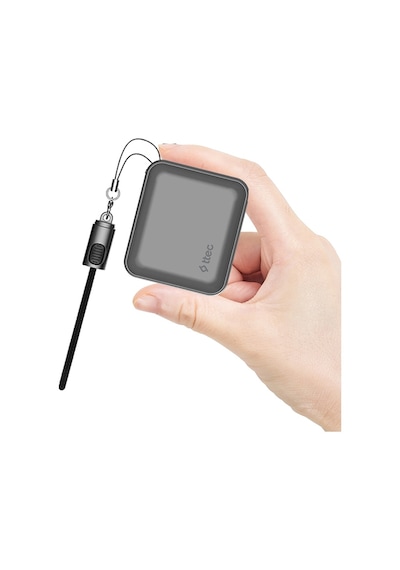 Ttec Recharger Mini 10.000mah Pd 22.5w Usb-c Dahili Kablolu Taşınabilir Hızlı Şarj Aleti/powerbank -2bb265 Uzay Gri