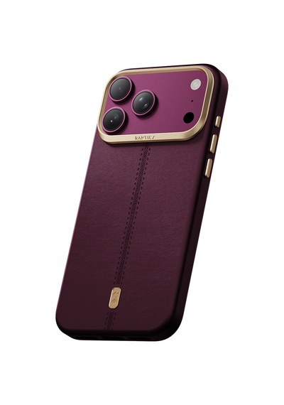 Apple iPhone 18 Pro Uyumlu Kılıf M-safe Şarj Özellikli Raptic Urban Nav Serisi Kapak Mürdüm