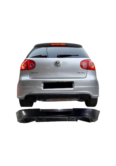 Vw Golf 5 Custom Arka Ek Plastik Siyah Difüzör 2003-2009 Arka-bodykit-ek-karlık