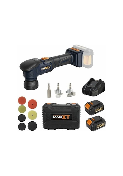 Maxxt MDMP20VX2P 20V Çift Akülü Orbital Polisaj Makinesi