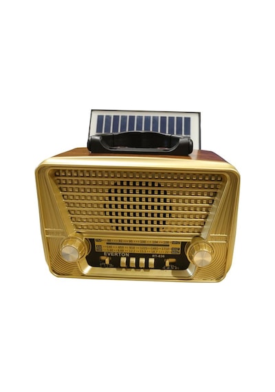 Everton Rt-836 Bluetooth Fm-usb-tf-aux Solarlı Şarjlı Nostaljik Radyo