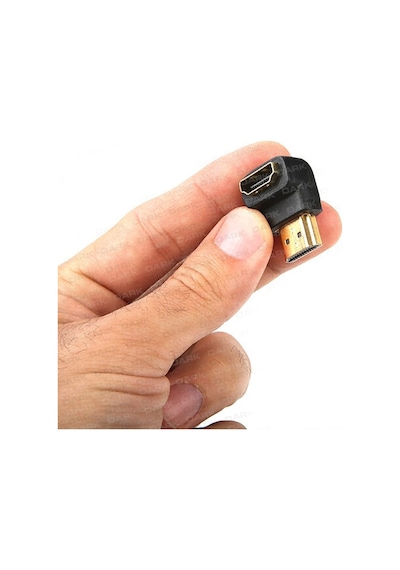 Dark HDMI 90 Derece Dönüştürücü Dirsek - HDMI Erkek - HDMI Dişi