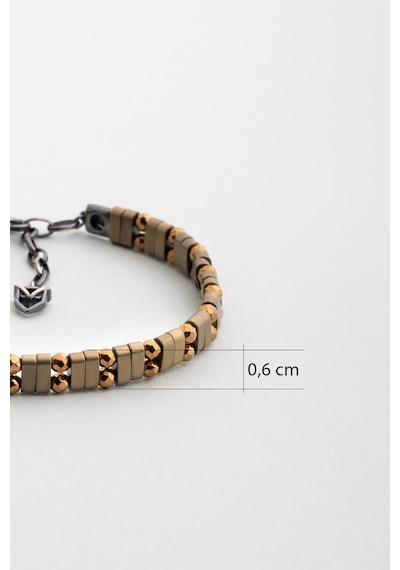 Hematit Taşlı Oksitli 20 Cm Gümüş Erkek Bileklik Gri