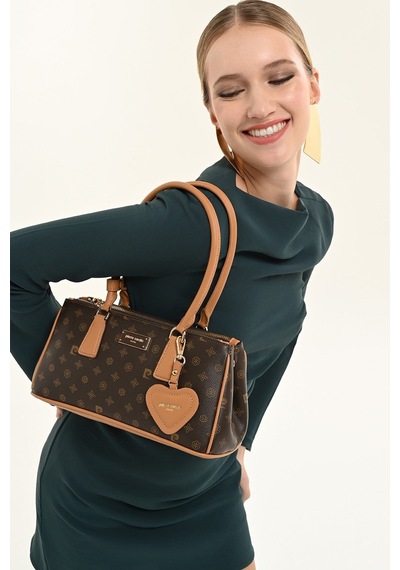 Pierre Cardin Monogram Kadın Omuz Çantası 05pc26y16913-mn Kahve