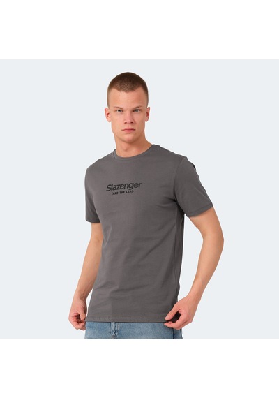 Slazenger VOITTO Erkek  Koyu Gri Tişört