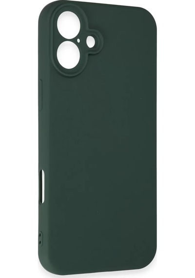 Newface Apple İphone 16 Plus Kılıf First Silikon - Koyu Yeşil