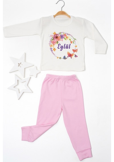 Pia Baby İsimli Kız Çocuk Pijama Takımı %100 Pamuk Penye İsme Özel Baskılı Kişiselleştirilebilir Pijama Seti 20582p14pi Krem Pia Baby İsimli Kız Çocuk Pijama Takımı %100 Pamuk Penye İsme Özel Baskılı Kişiselleştirilebilir Pijama Seti 20582p14pi Krem