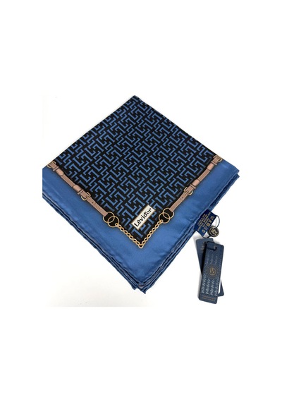 Levidor Twill İpek Eşarp-0943 İndigo Mavi