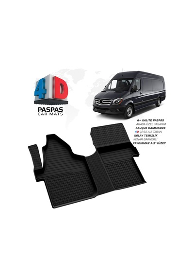 Sprinter W906 4D Havuzlu Paspas Ön Çift Koltuk 2016 2017