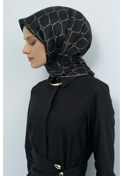 Armine Saf İpek Sura Eşarp-2026 İlkbahar-yaz- 953800d Siyah