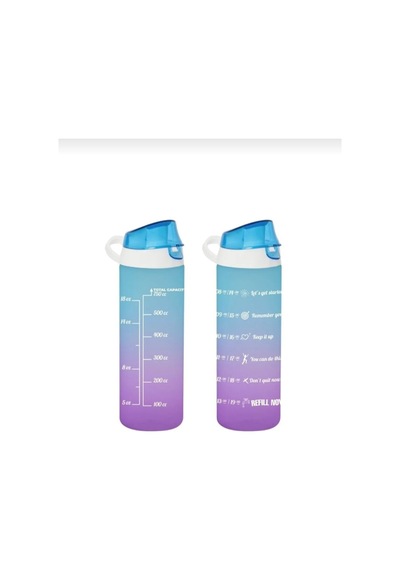 Çift Renk Matara-suluk 750 Ml Çok Renkli Plastik Diğer