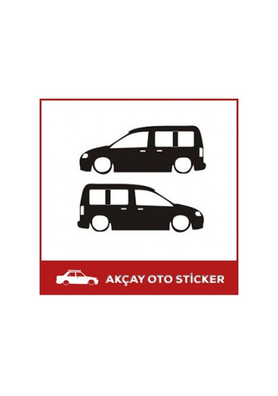 Volkswagen Caddy Sticker Caddy Gölge Sticker Volkswagen Sticker