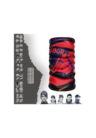 E Taktik Redbull Desenli Boyunluk Dikişsiz Tüp Maske Buff Baf Saç Bandı Uv+50 Yansıtıcı 4 Mevsim Yarı Termal Üründür Kırmızı - 913744078 Kırmızı
